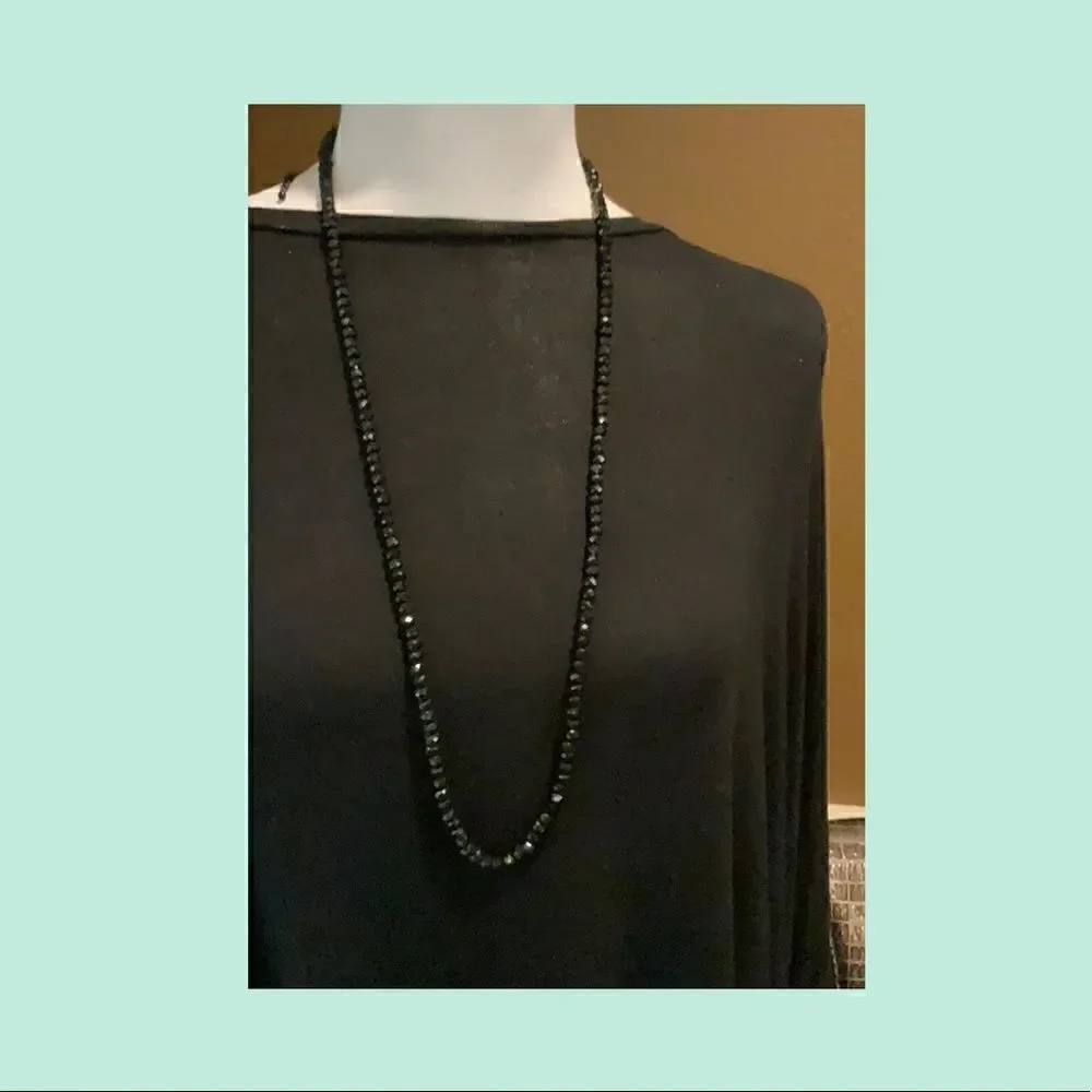 Gorgeous Vintage Black Onyx Necklace